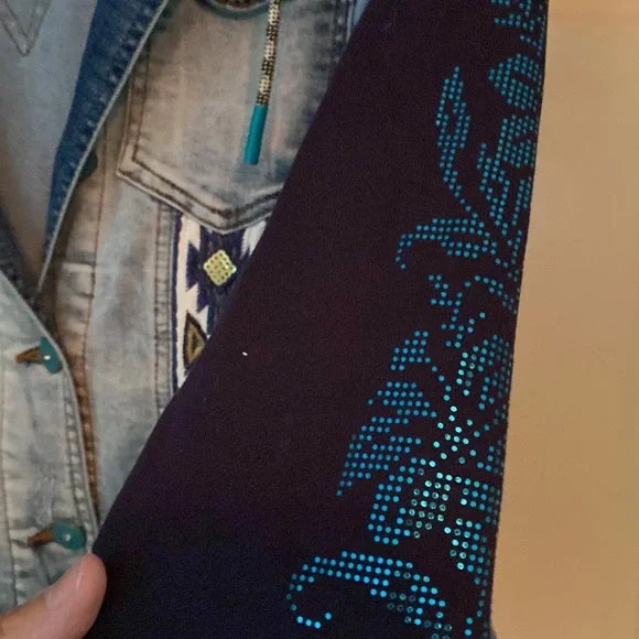 women’s Desigual jean jacket , size 38 ( small according to chart ) - Picture 2 of 13